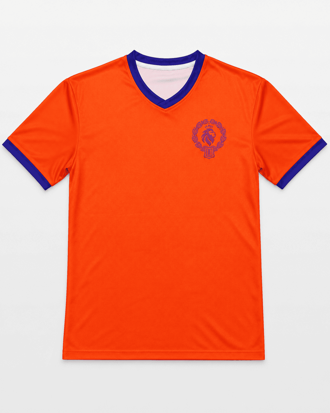 Oranje custom sportshirt met eigen ontwerp