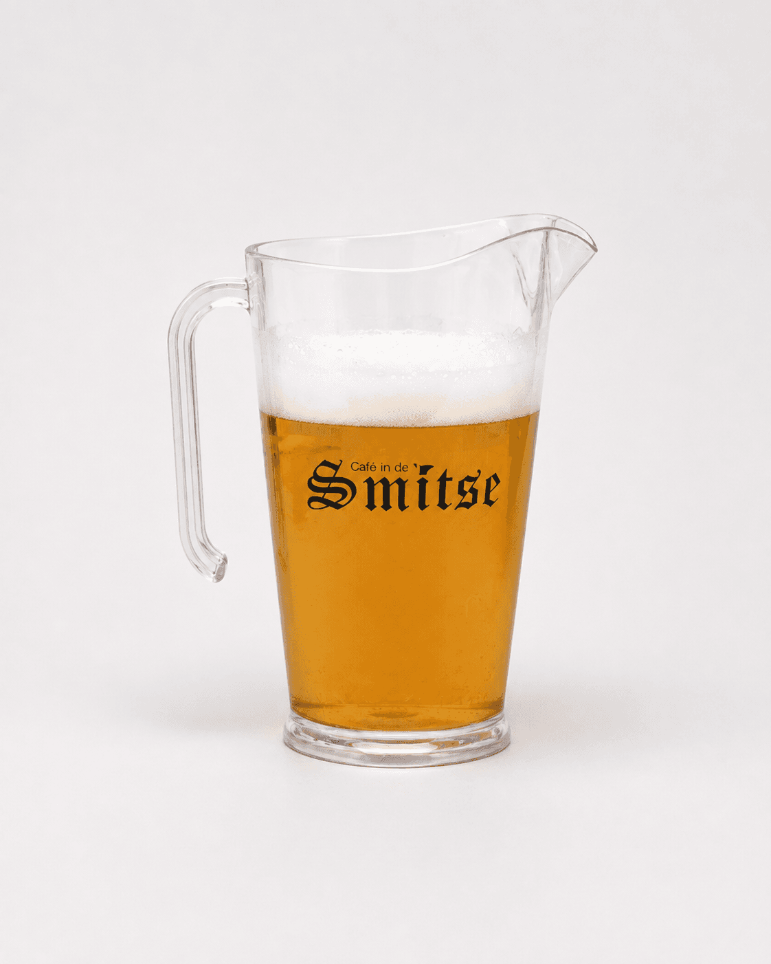 Custom pitcher met bedrukking