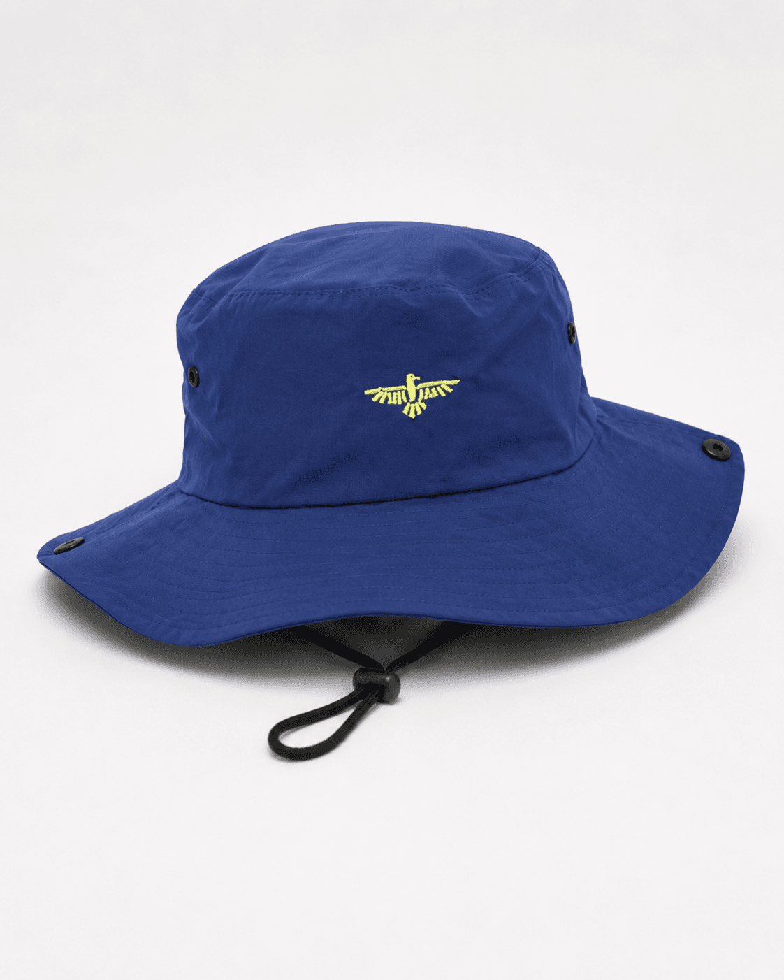 Donkerblauwe safarihoed met logo