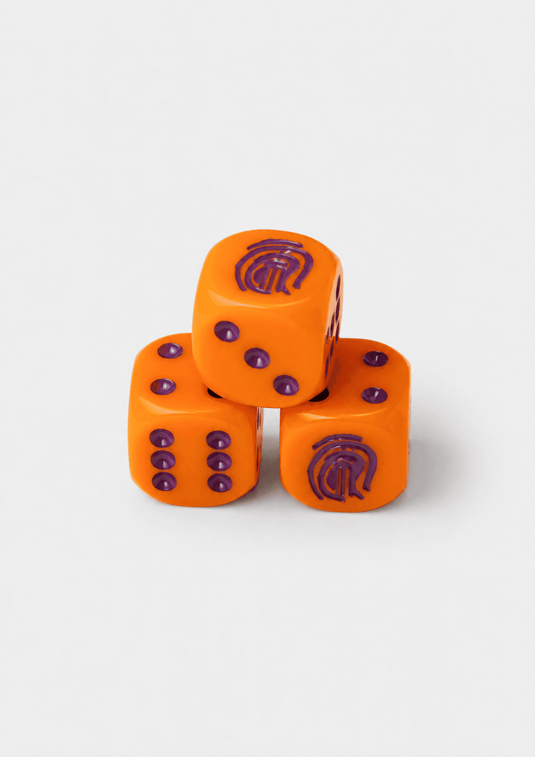 Oranje custom dobbelstenen